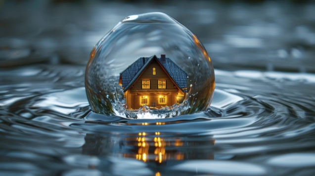 Mold growth in an overlooked area behind a home appliance