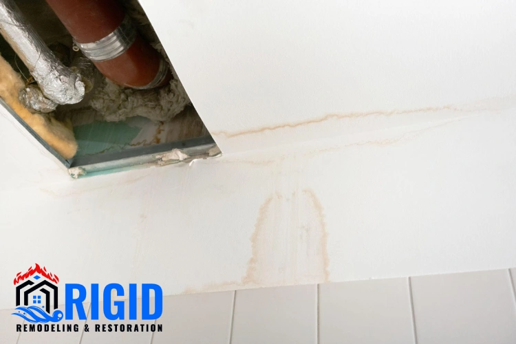 ceiling water damage in apartments